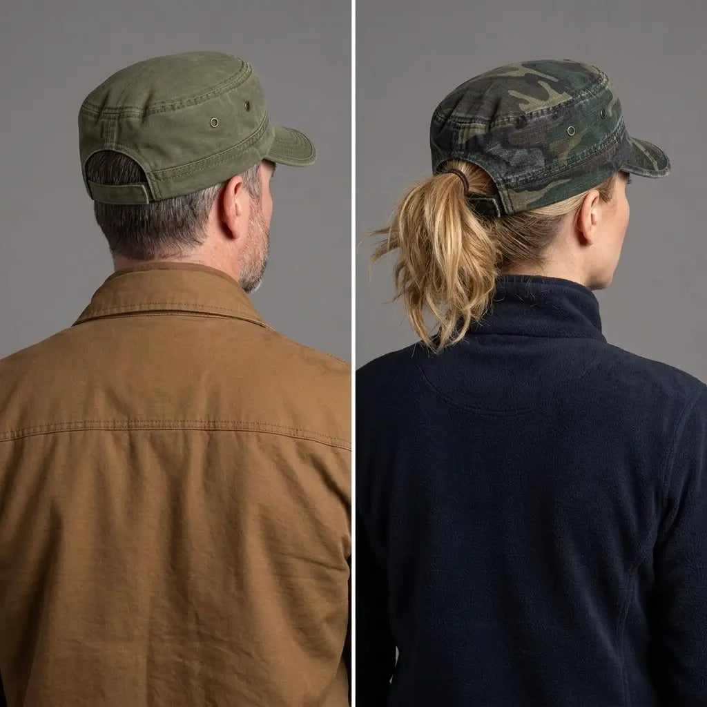 Mumford Washed Cotton Adjustable Army Cap