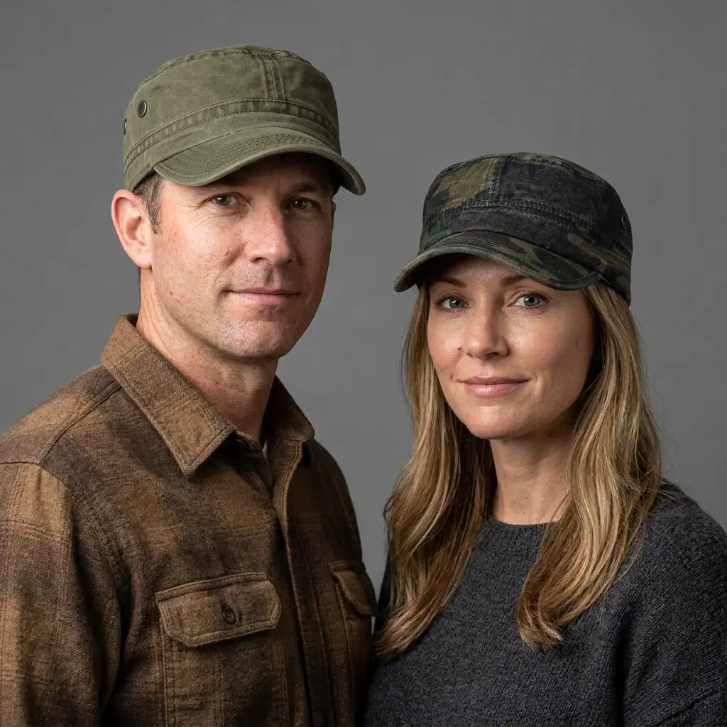 Mumford Washed Cotton Adjustable Army Cap