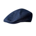 Munich Navy Blue Cotton Flat Cap