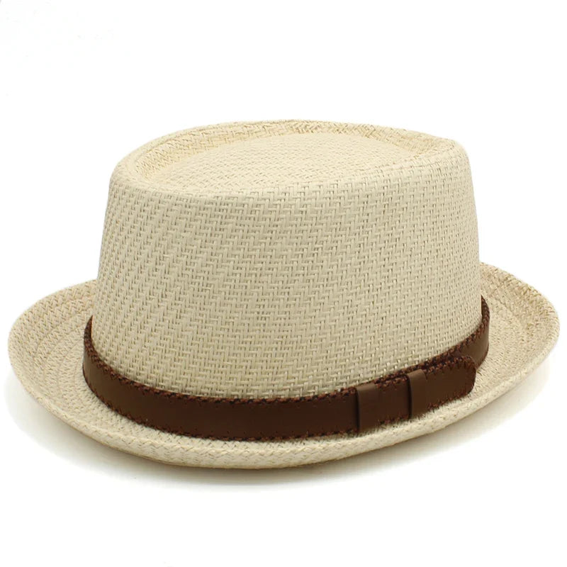 Mykonos Straw Porkpie Hat