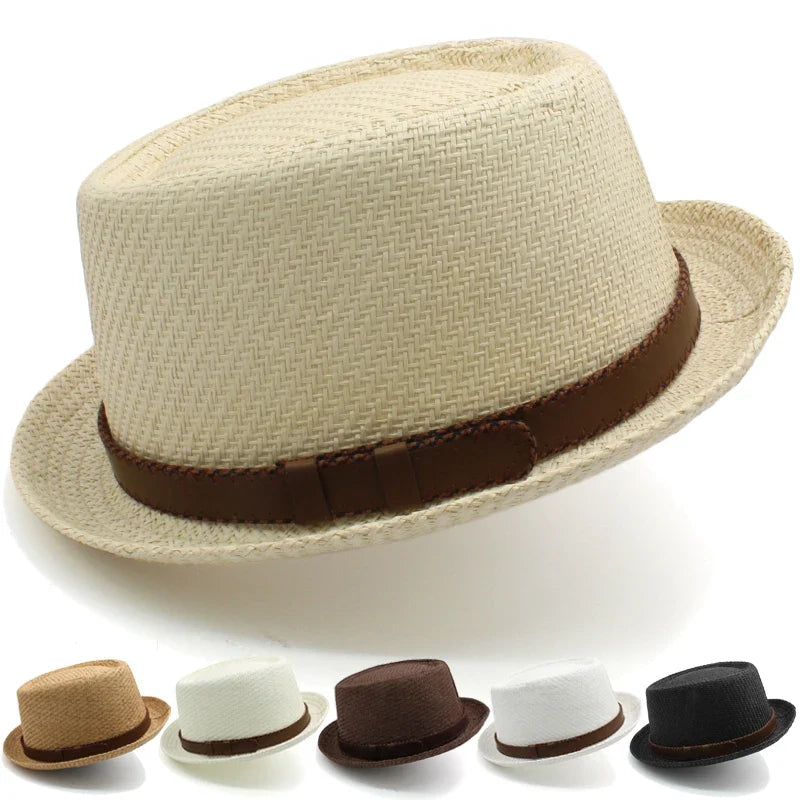 Mykonos Straw Porkpie Hat