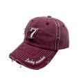 Nº 7 Vintage Ripped Washed Cotton Baseball Cap