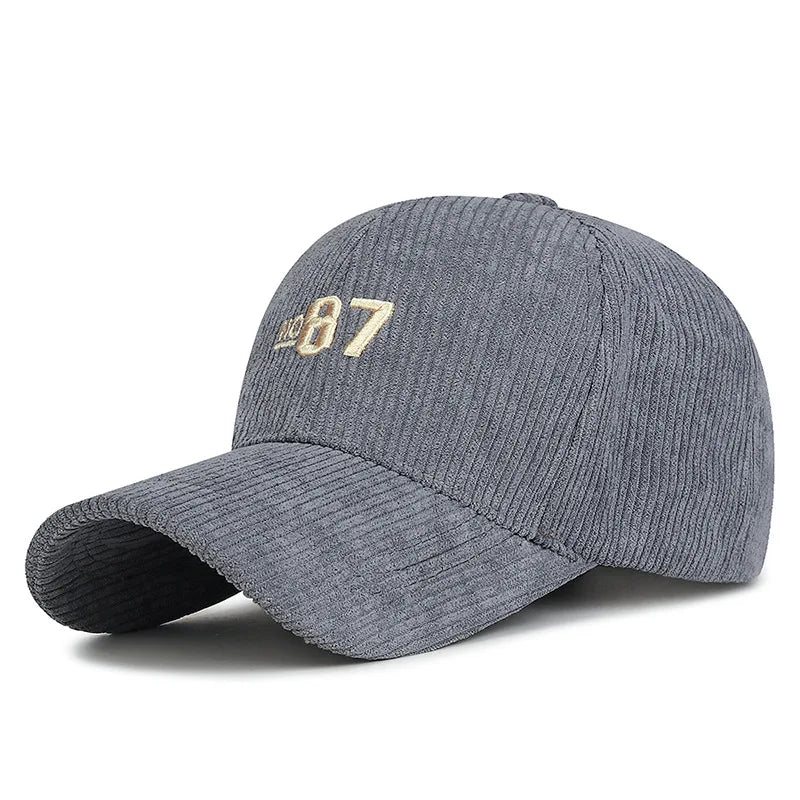 Nº 87 Retro Corduroy Baseball Cap