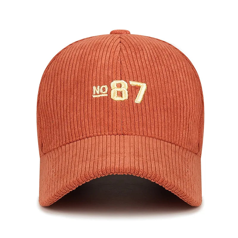 Nº 87 Retro Corduroy Baseball Cap