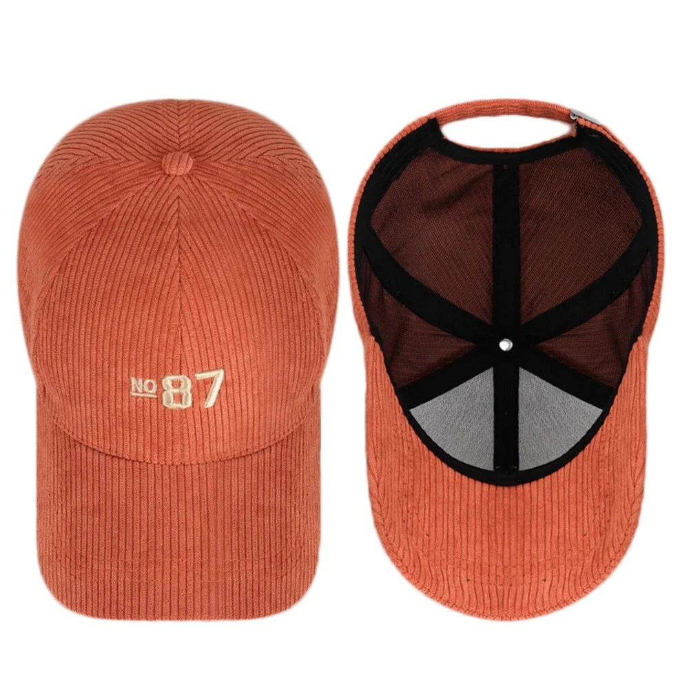 Nº 87 Retro Corduroy Baseball Cap