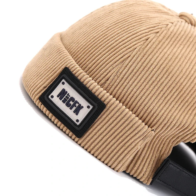 NICFK Corduroy Cotton Docker Cap