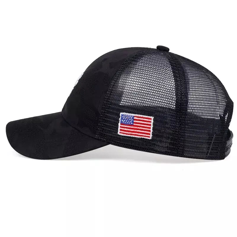 NYC 1985 Black Camouflage Trucker Cap