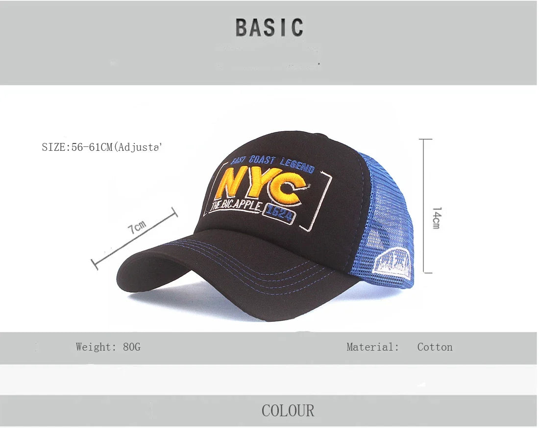 NYC East Coast Legend Cotton Trucker Cap