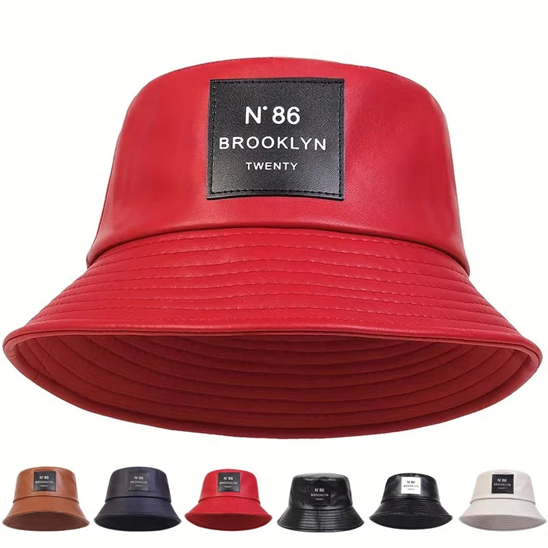 Nº86 Brooklyn Twenty Leather Bucket Hat