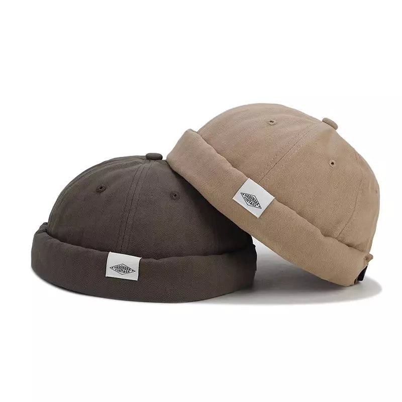 Nabenara Vintage Plain Cotton Docker Cap
