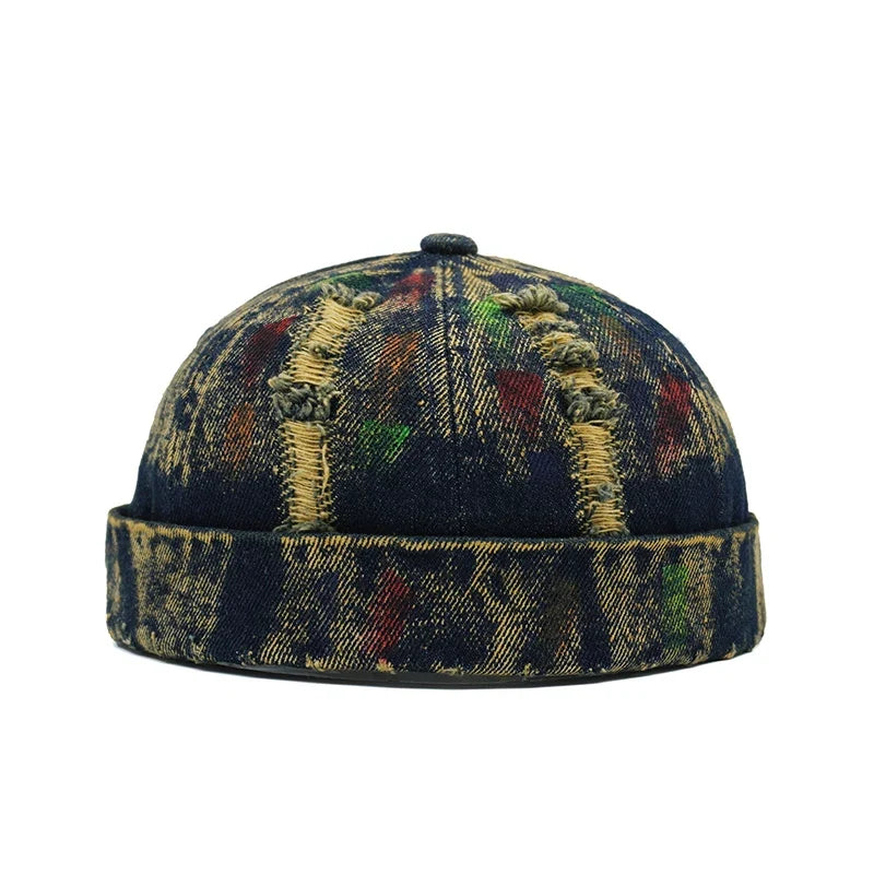 Nashville Painted Ripped Denim Docker Cap