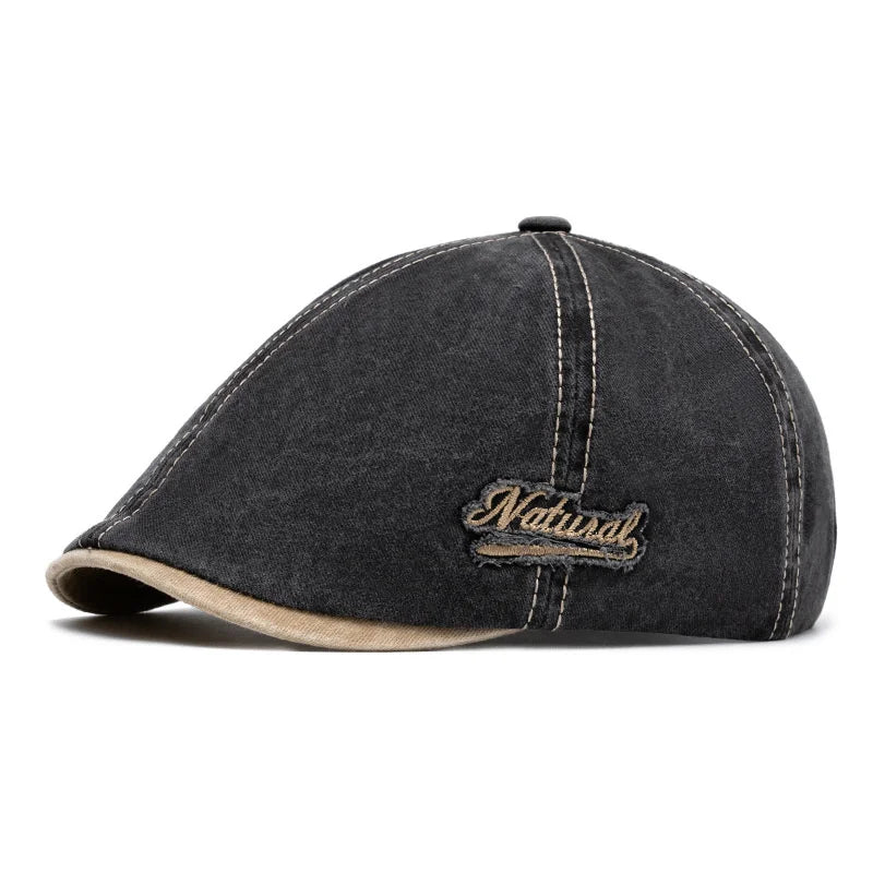 Natural Vintage Cotton Gastby Cap