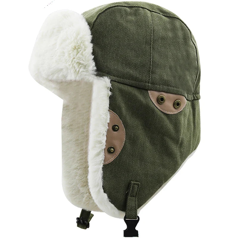 Nebraska Winter Cotton Trapper Bomber Hat