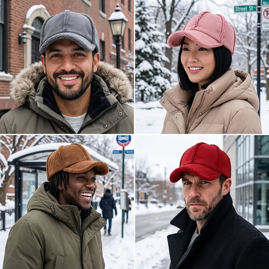 Nebraska Winter Fur Cotton Baseball Cap