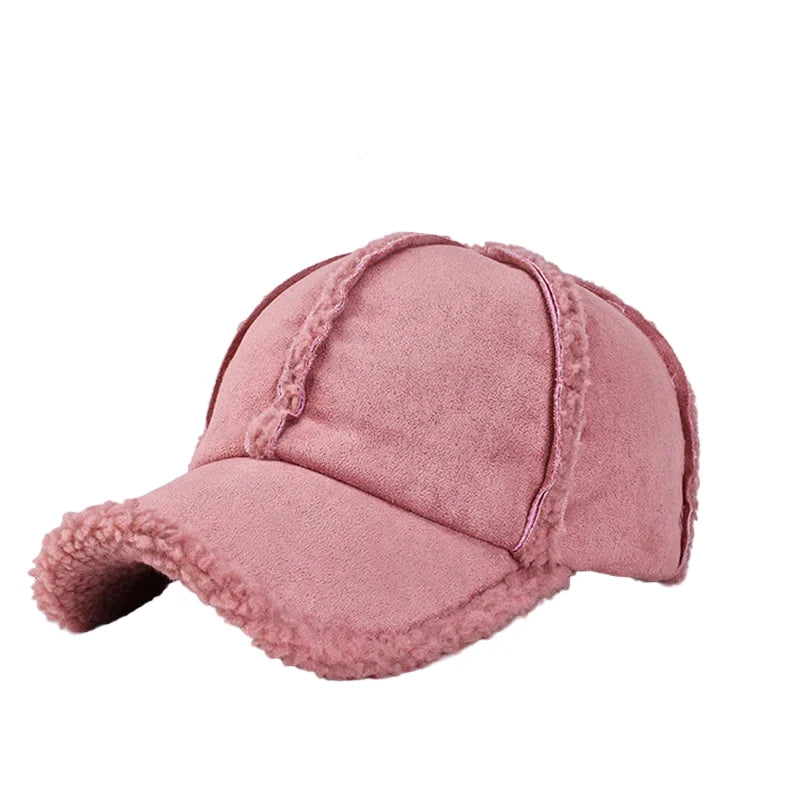 Nebraska Winter Fur Cotton Baseball Cap