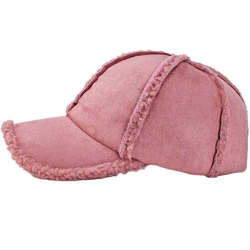 Nebraska Winter Fur Cotton Baseball Cap