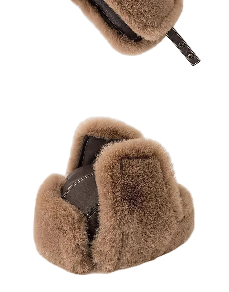Nebraska Winter Fur Leather Bomber Hat
