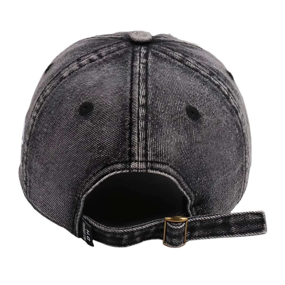 Never Give Up Scratched Baseball Cap
