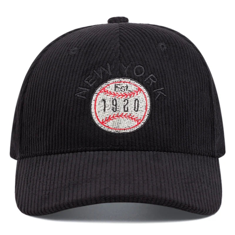 New York 1920 Corduroy Baseball Cap
