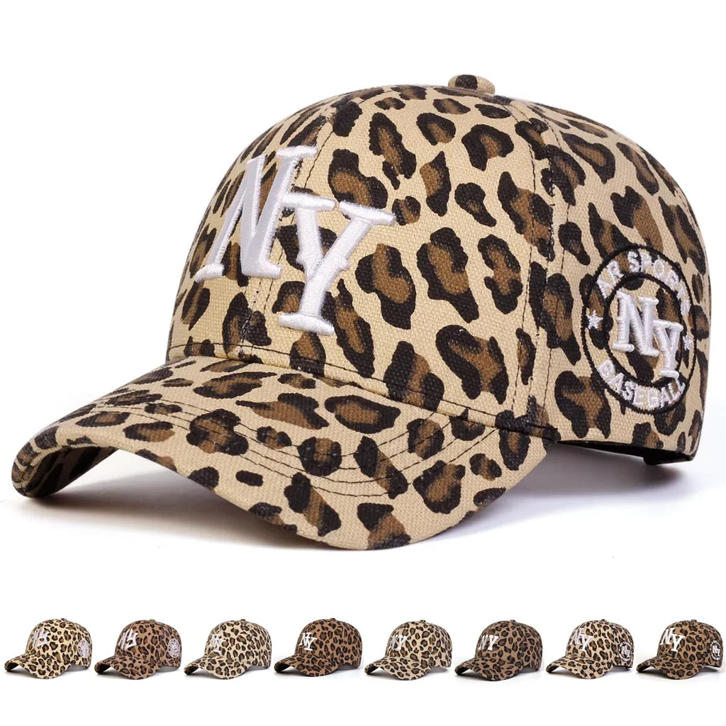 New York City Leopard Print Baseball Cap