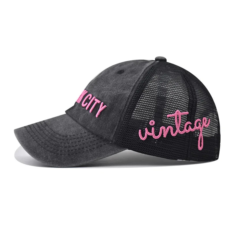 New York City Washed Cotton Trucker Cap