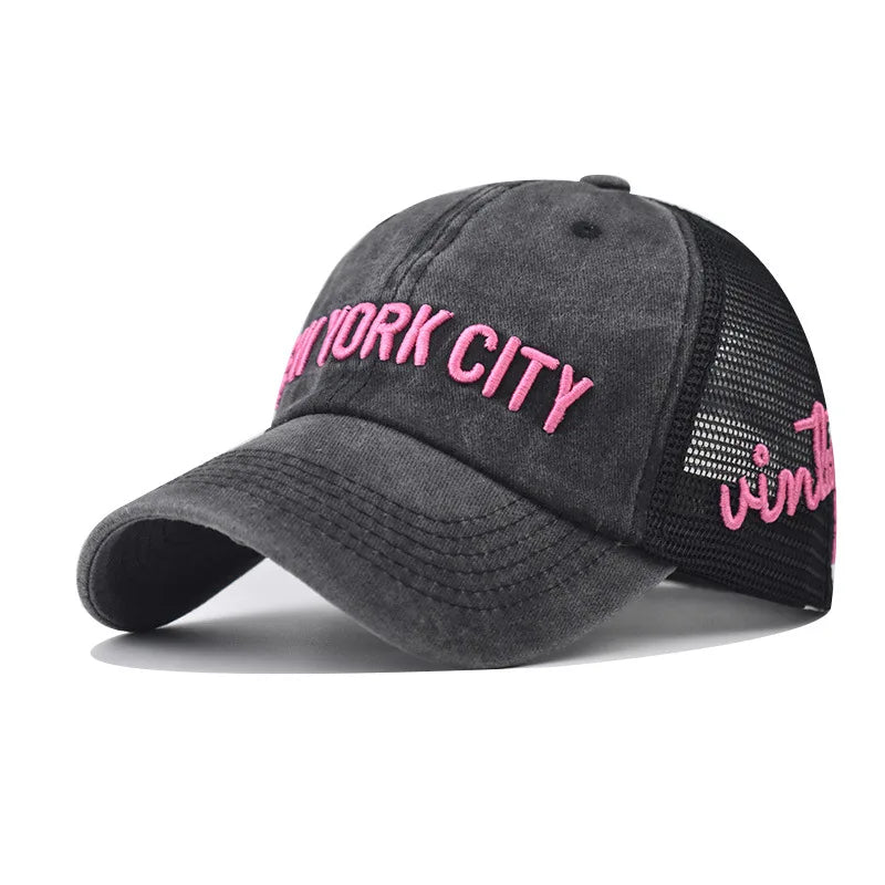 New York City Washed Cotton Trucker Cap