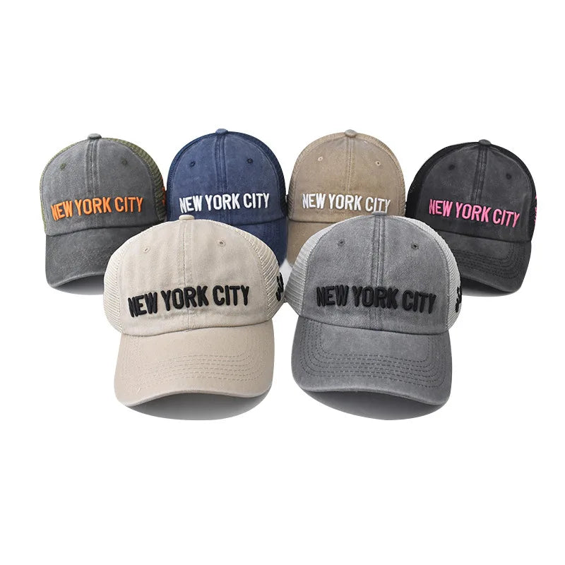 New York City Washed Cotton Trucker Cap