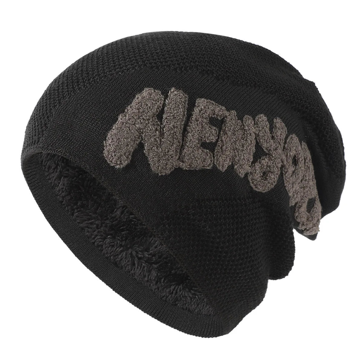 New York Winter Fur Knitted Beanie