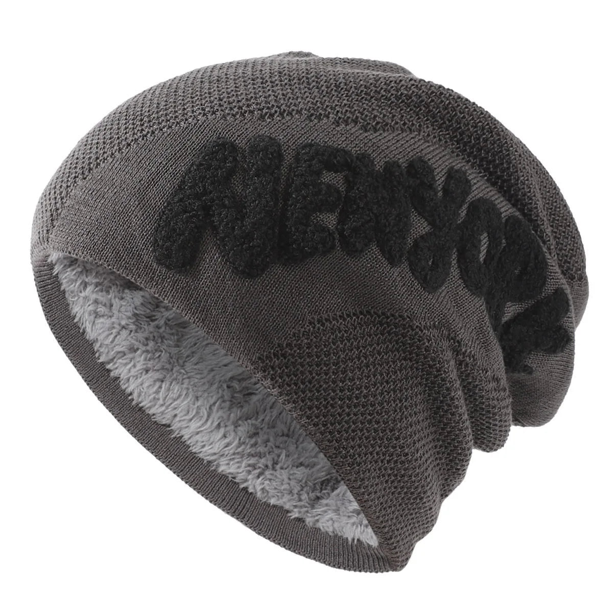 New York Winter Fur Knitted Beanie