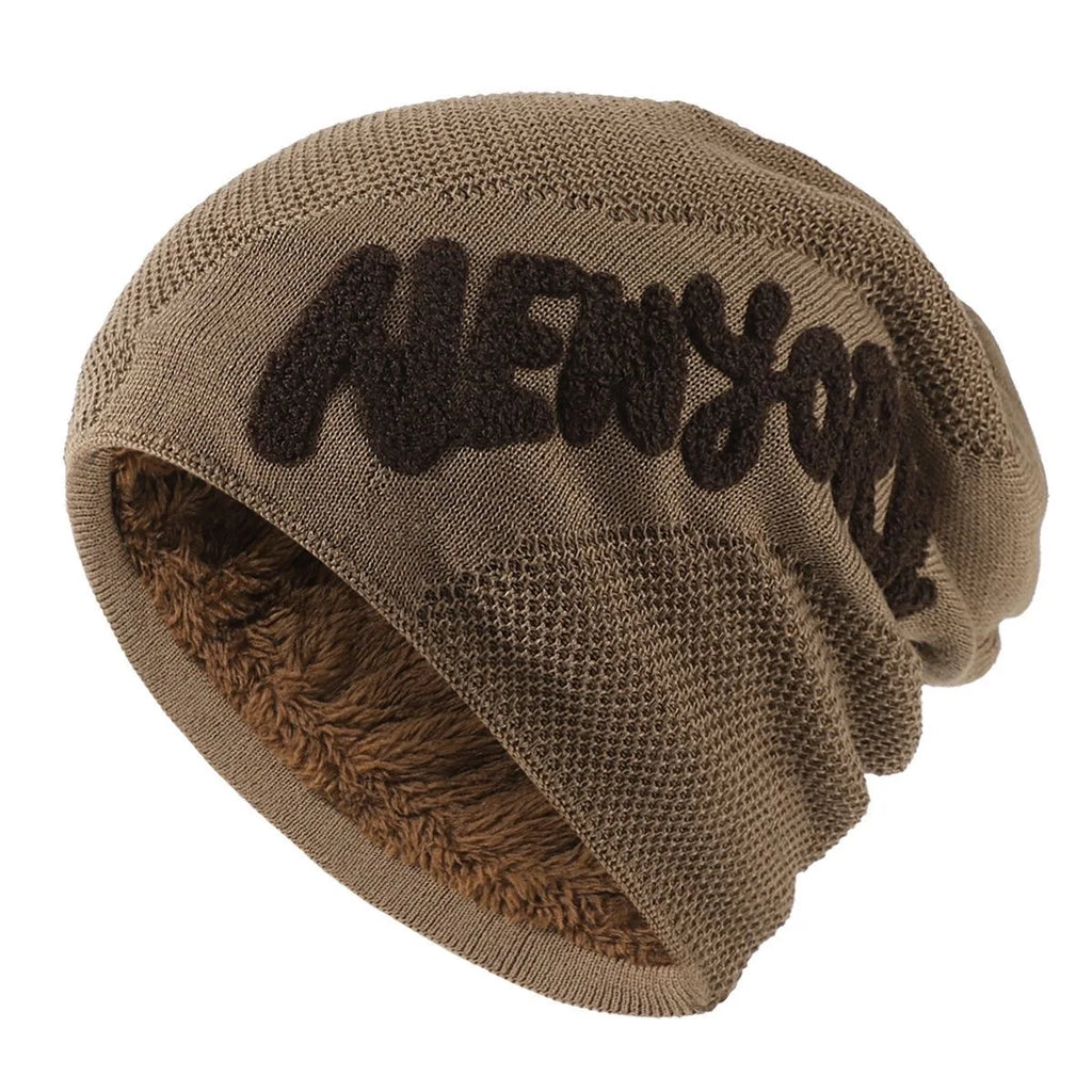 New York Winter Fur Knitted Beanie