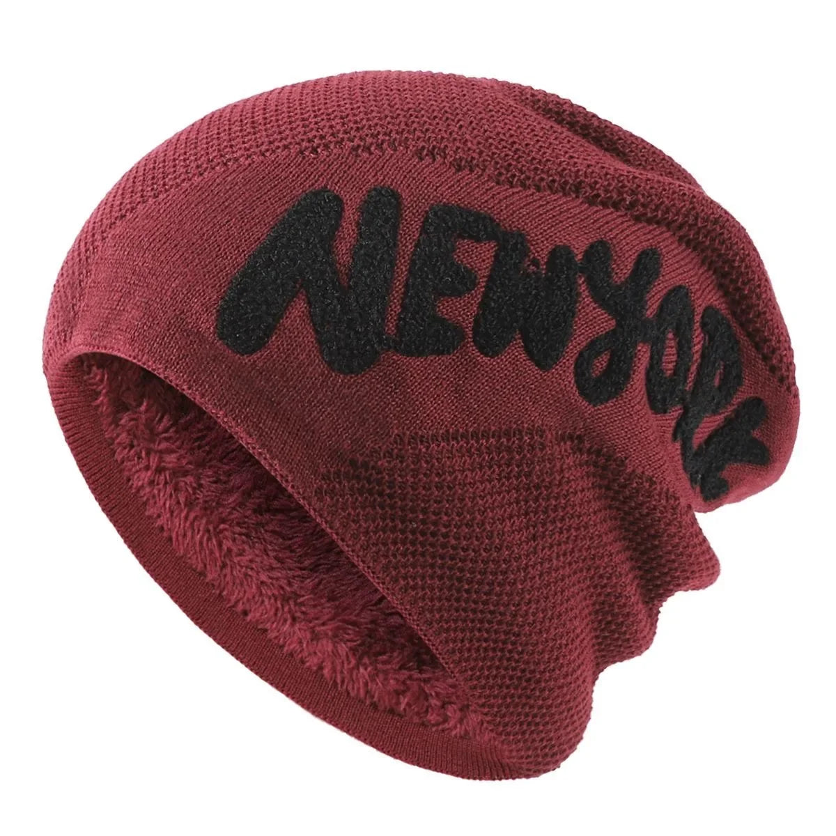 New York Winter Fur Knitted Beanie
