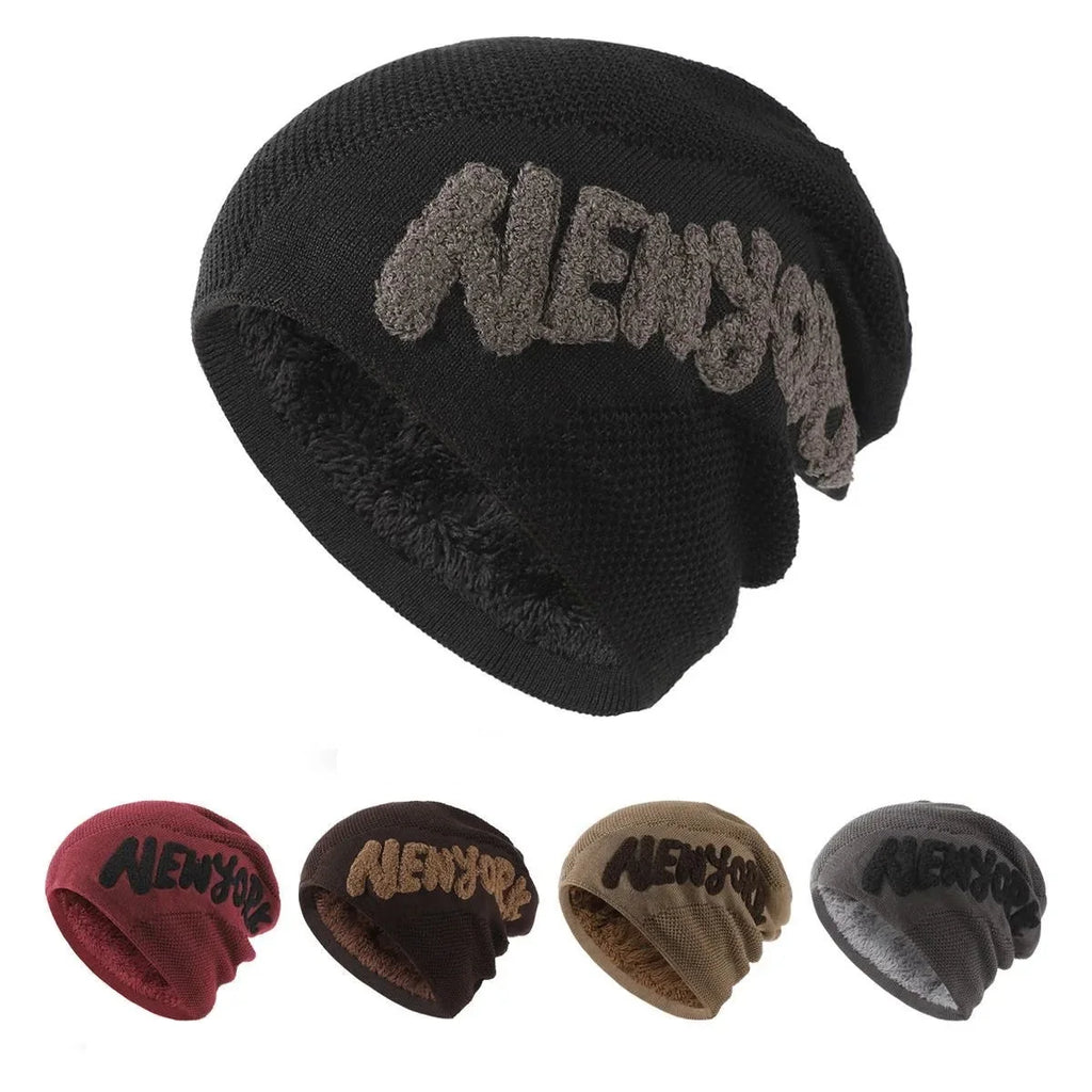New York Winter Fur Knitted Beanie