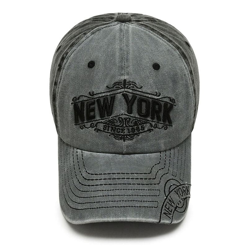 New York Vintage Denim Baseball Cap