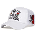 No Hard Feelings Skeleton Trucker Cap