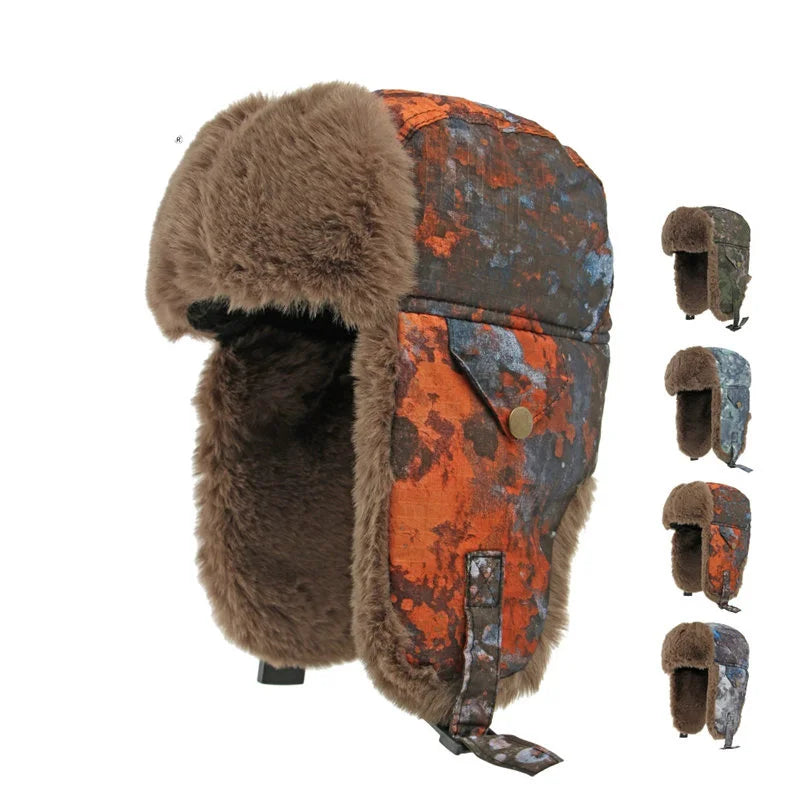 Norwich Winter Fur Camouflage Bomber Hat