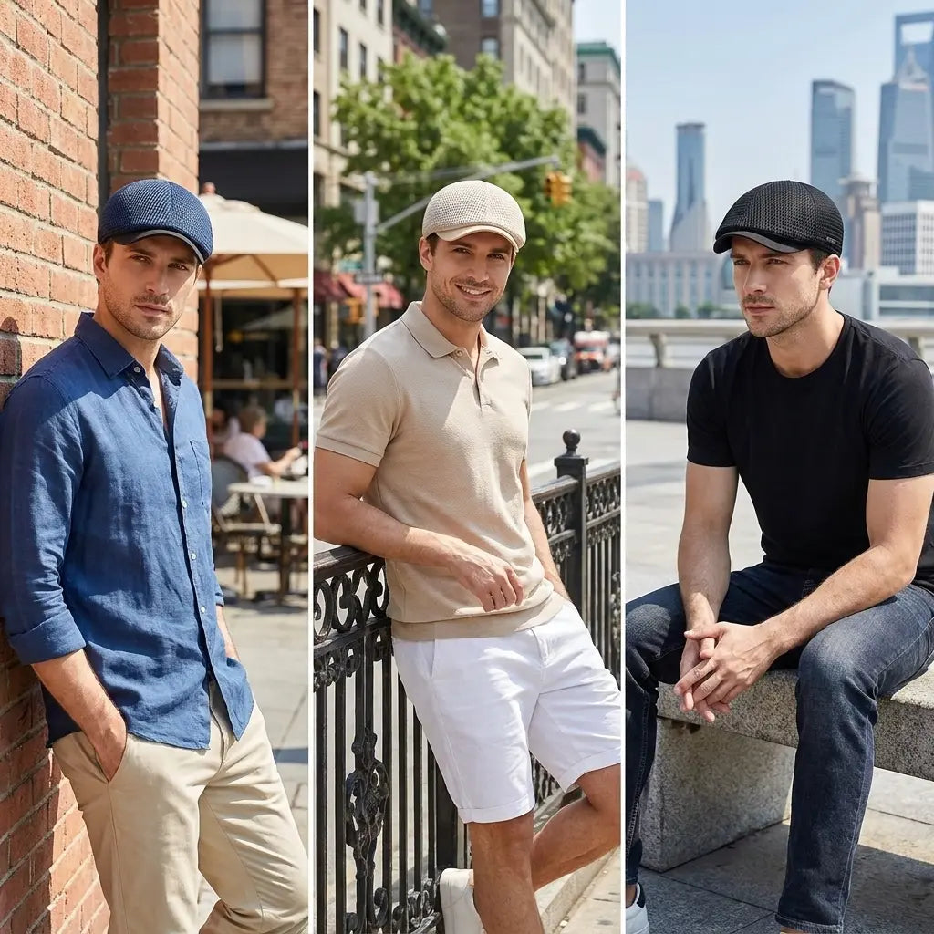 OKSDFOX Summer Mesh Flat Cap