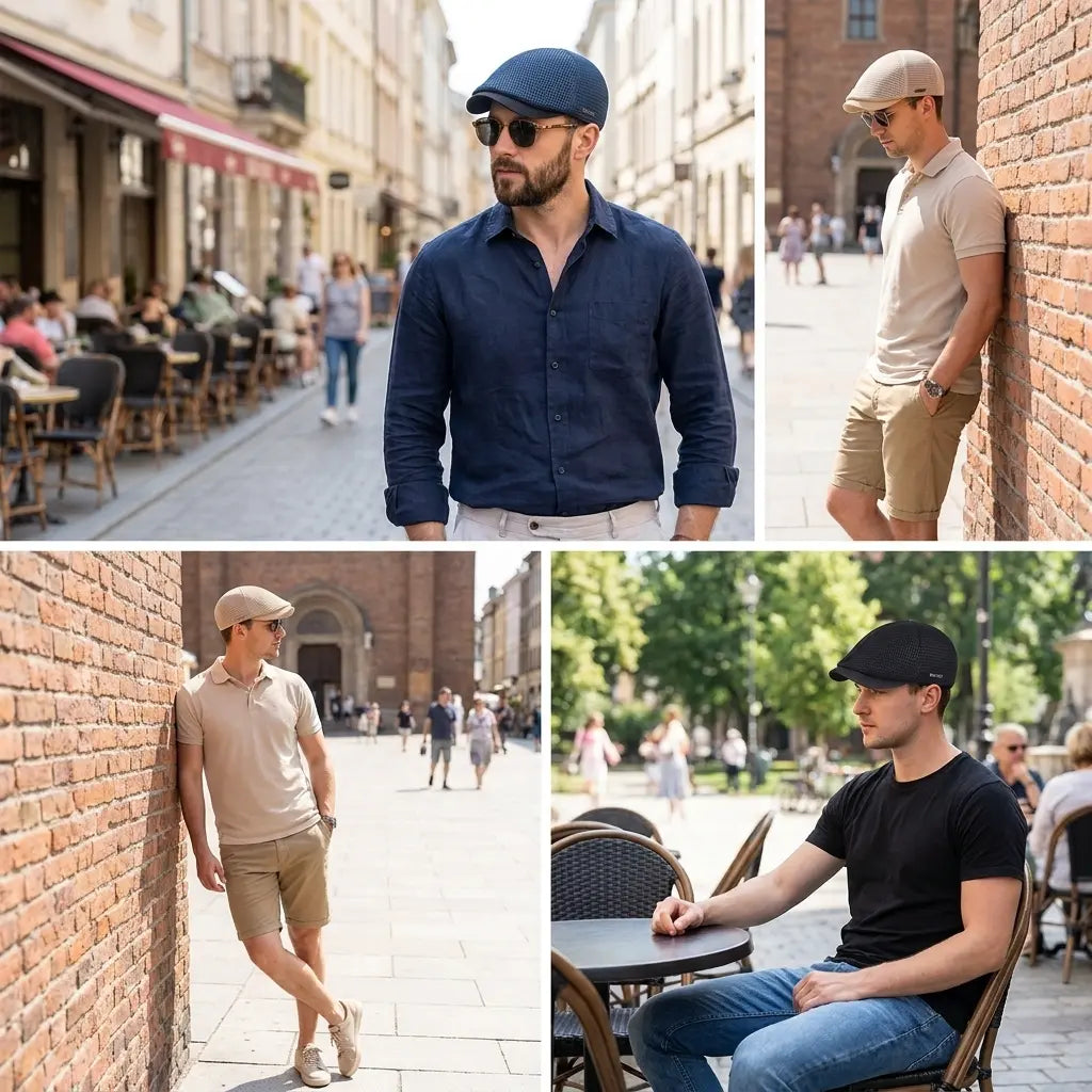 OKSDFOX Summer Mesh Flat Cap