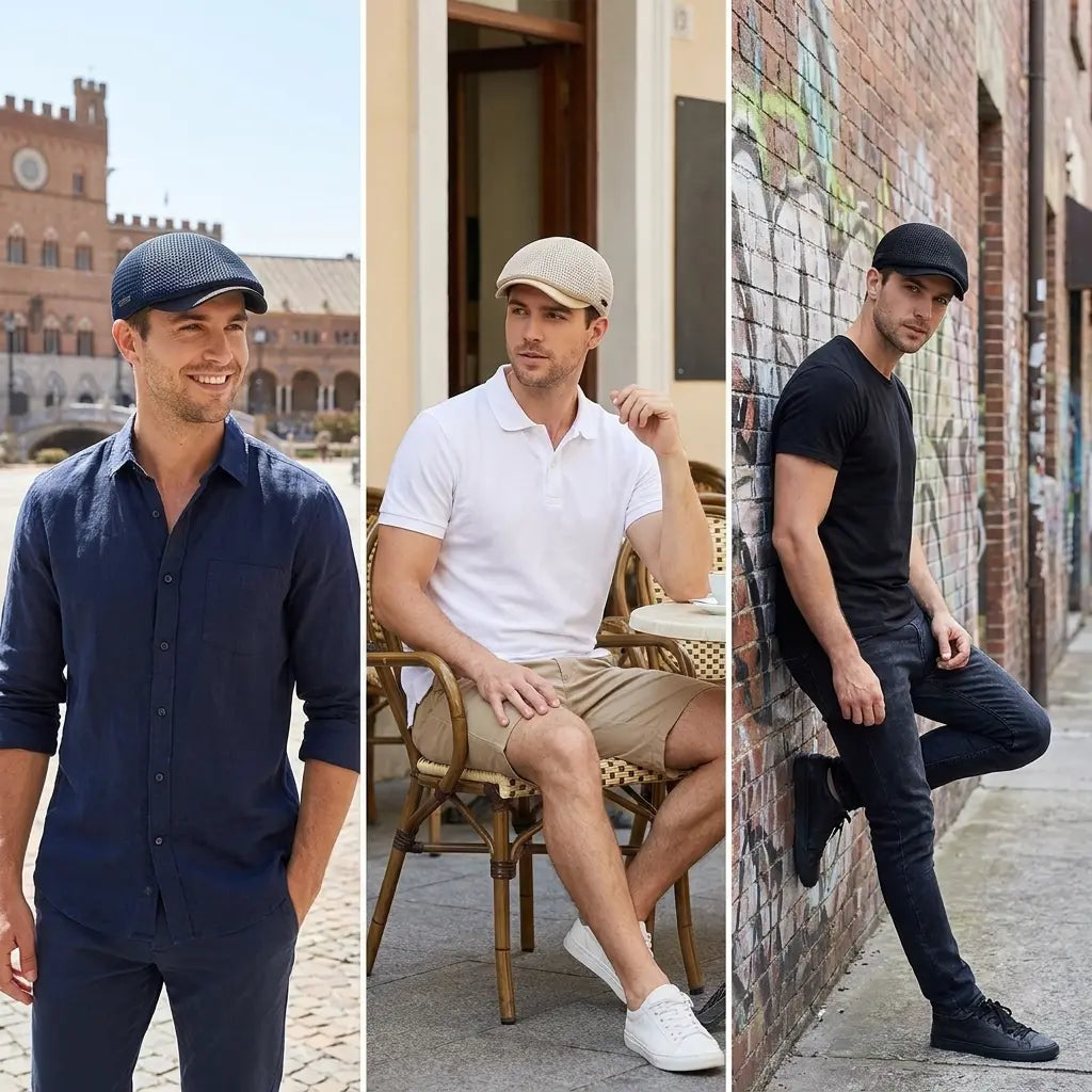 OKSDFOX Summer Mesh Flat Cap