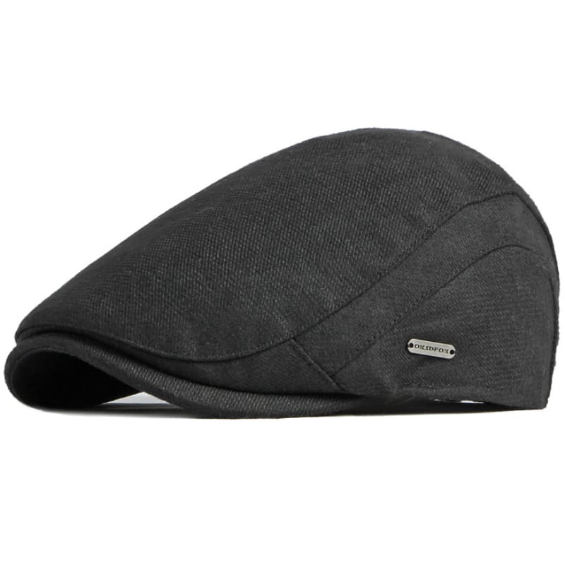 OKSDFOX Plain Cotton Flat Cap