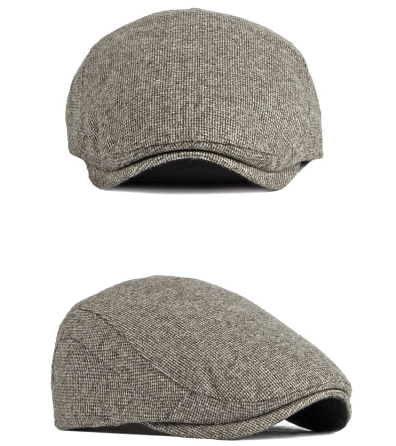 OKSDFOX Plain Cotton Flat Cap