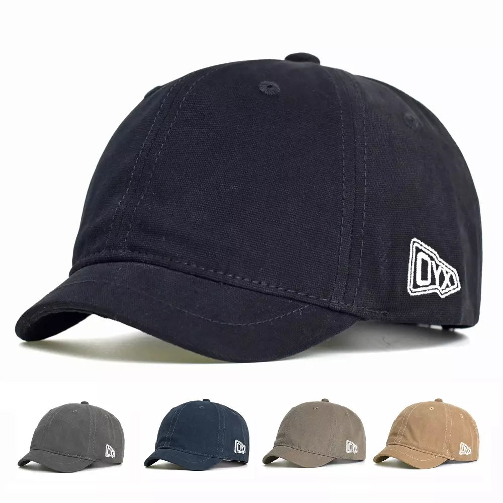 OYX Short Visor Cotton Baseball Cap
