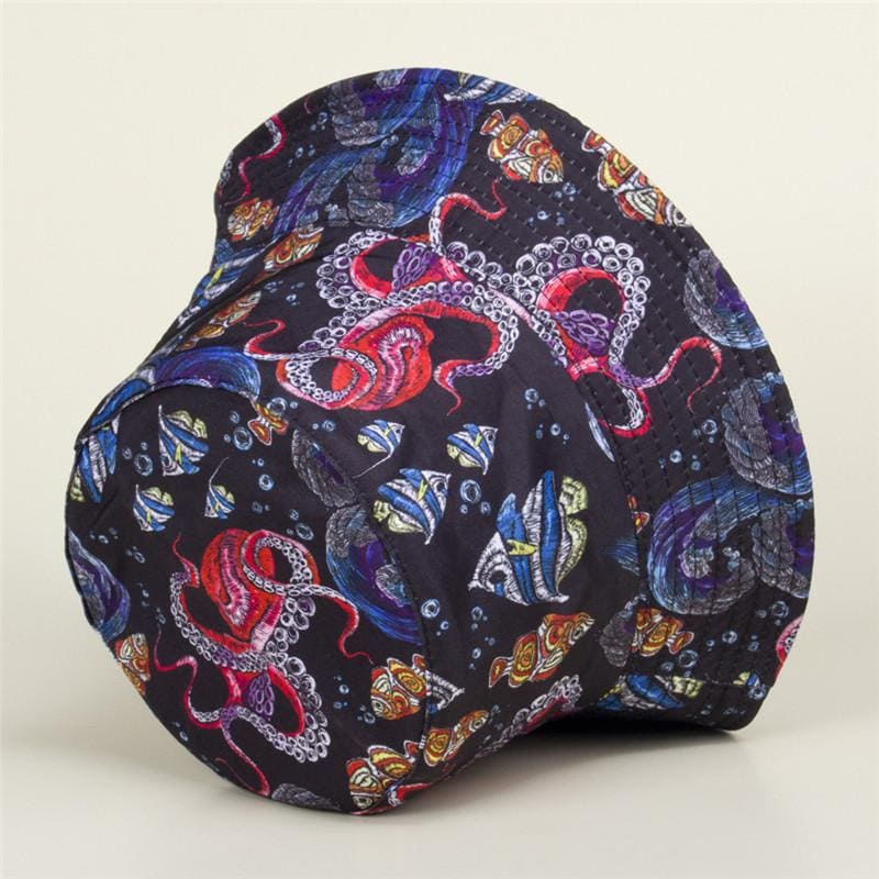 Octopus Cotton Bucket Hat