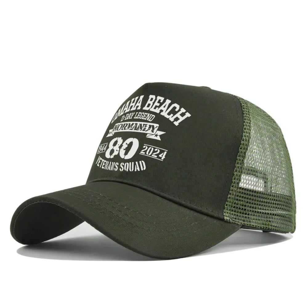 Omaha Beach Veterans Trucker Cap