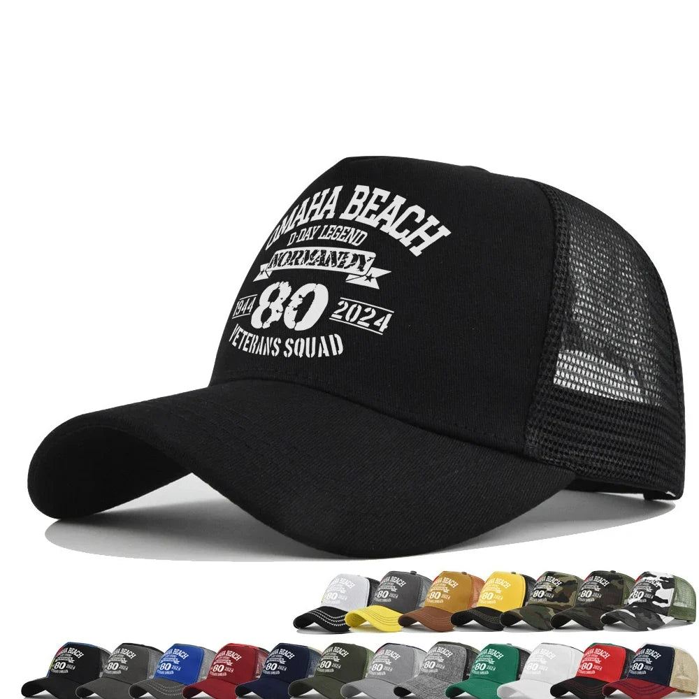 Omaha Beach Veterans Trucker Cap