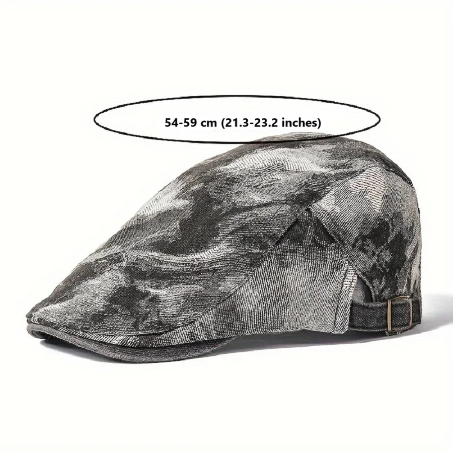 Omeya Denim Flat Cap