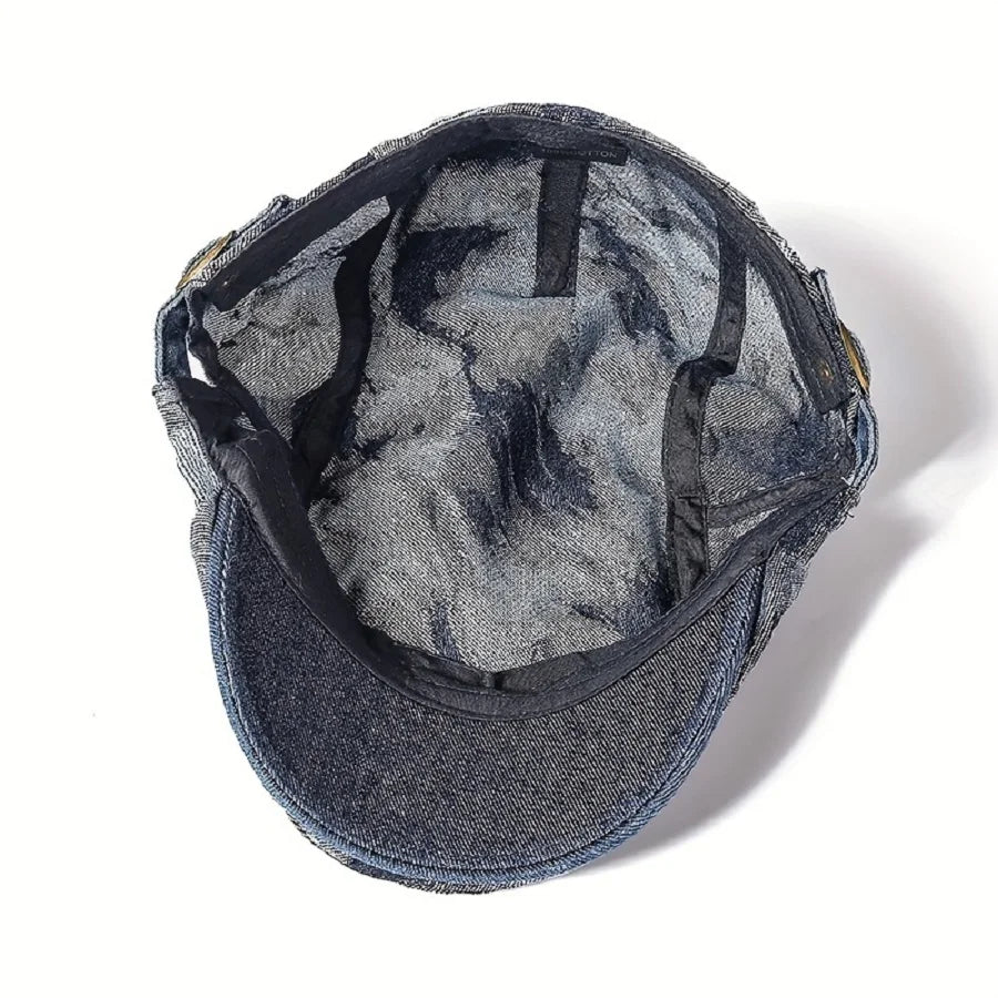 Omeya Denim Flat Cap