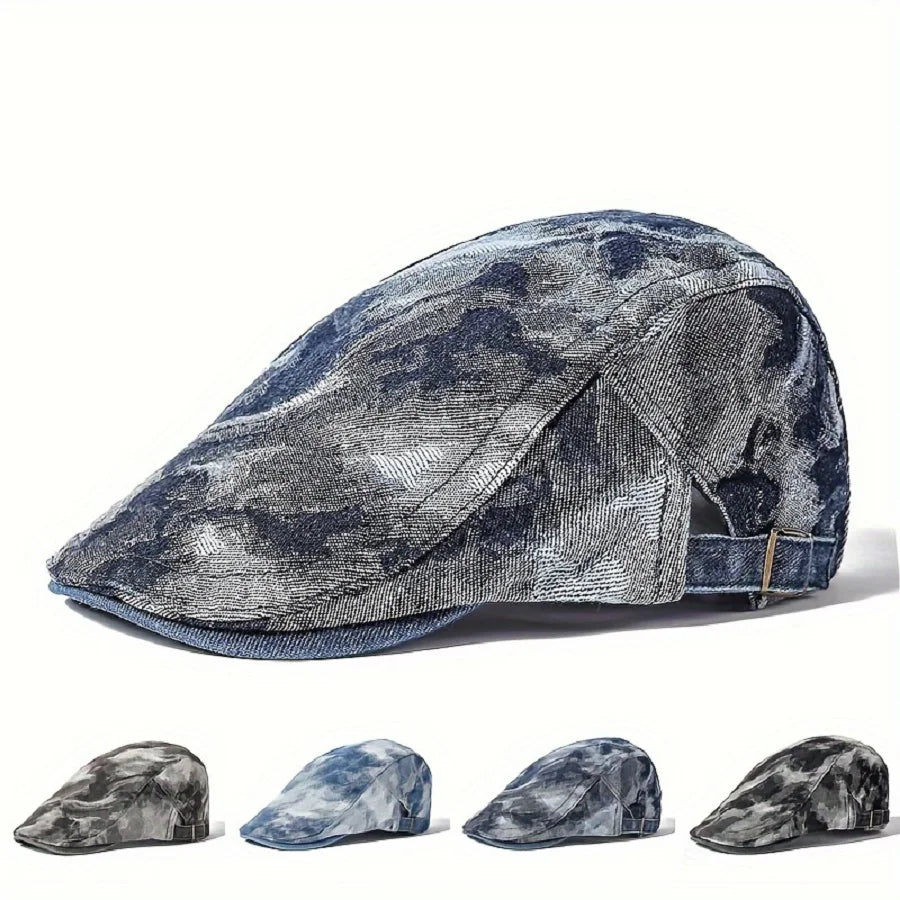 Omeya Denim Flat Cap