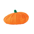 Orange Pumpkin Women Knitted Beret