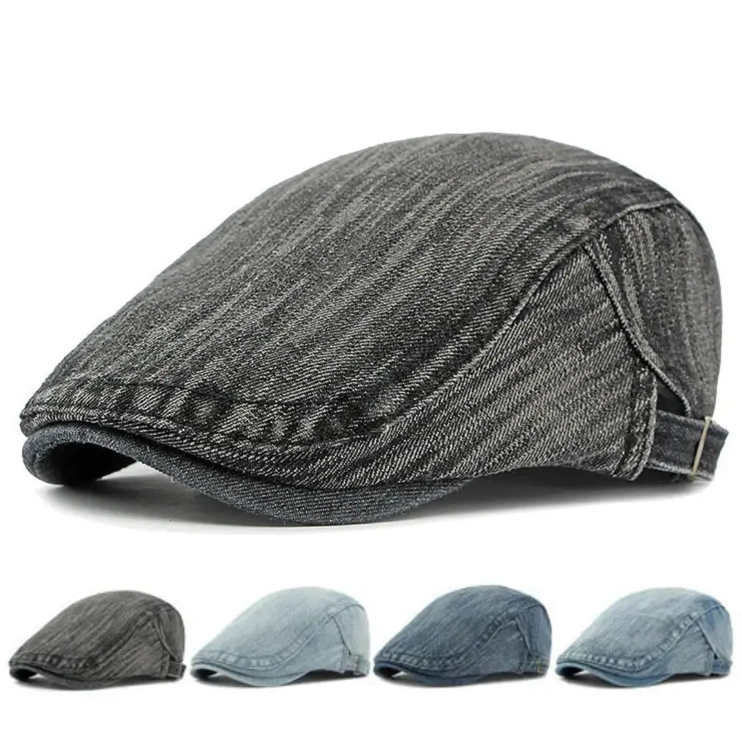 Oregon Retro Denim Gatsby Flat Cap