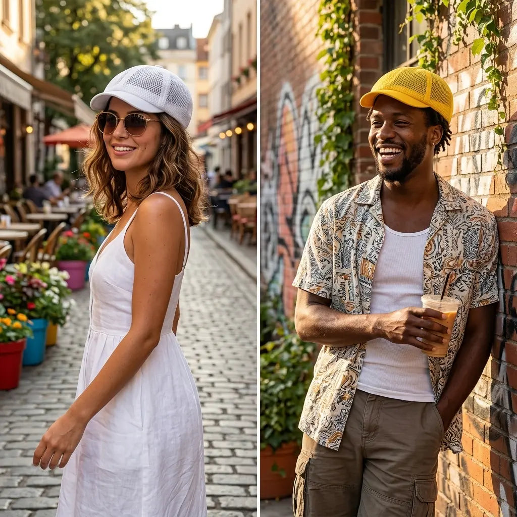 Orlando Summer Mesh Newsboy Cap